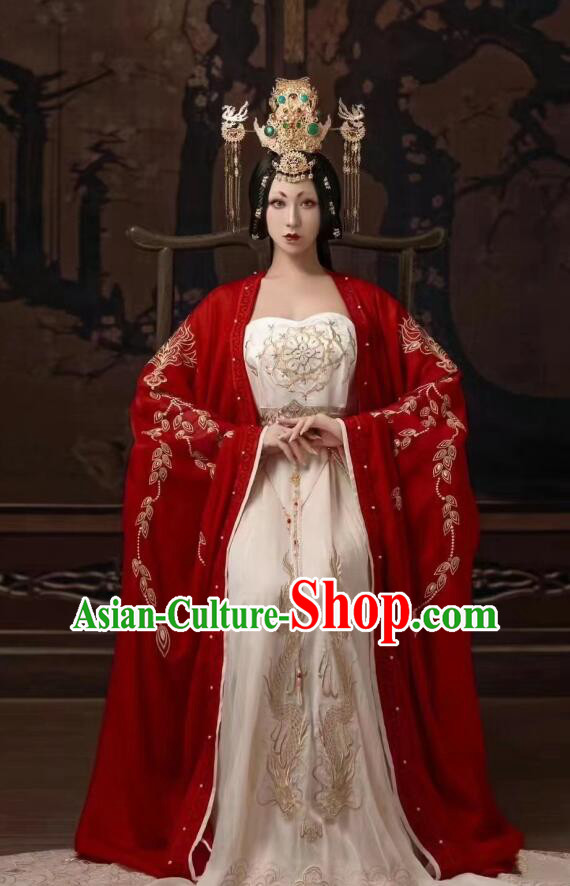 Chinese Ancient Imperial Concubine Clothing Tang Dynasty Royal Empress Garment Costumes Chinese Ancient Imperial Concubine Clothing Tang Dynasty Royal Empress Garment Costumes