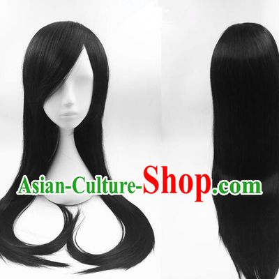 Japanese Archer Wigs Handmade Black Headdress