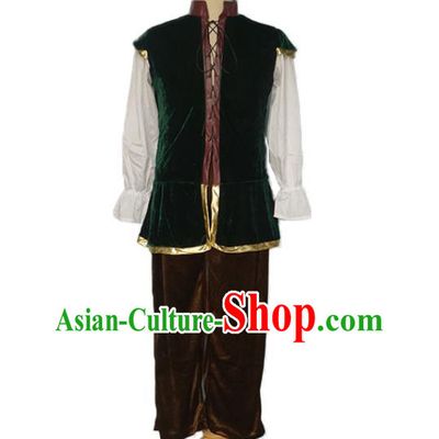 Medieval European Prince Costume Western Traditional Clothing