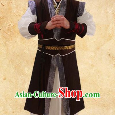 Chinese Ancient Swordsman Costumes Traditional Garments Song Dynasty Hero Guo Jing Clothing