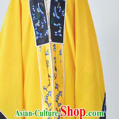 Chinese Traditional Embroidered Yellow Priest Frock Taoism Ritual Robe San Qing Garment Taoist Master Costume
