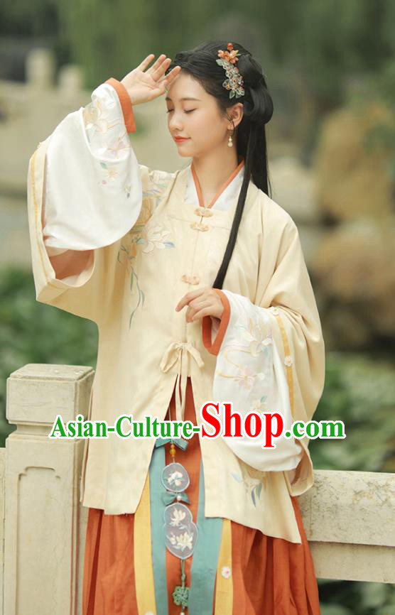 Chinese Ming Dynasty Noble Woman Clothing Traditional Embroidered Hanfu Ancient Royal Princess Garment Costumes Chinese Ming Dynasty Noble Woman Clothing Traditional Embroidered Hanfu Ancient Royal Princess Garment Costumes