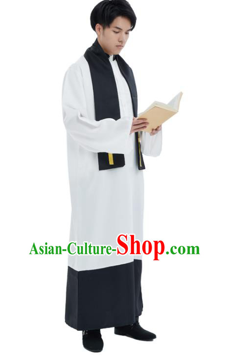 Top Fancy Ball Pastor White Clothing Halloween Cosplay Costumes Top Fancy Ball Pastor White Clothing Halloween Cosplay Costumes