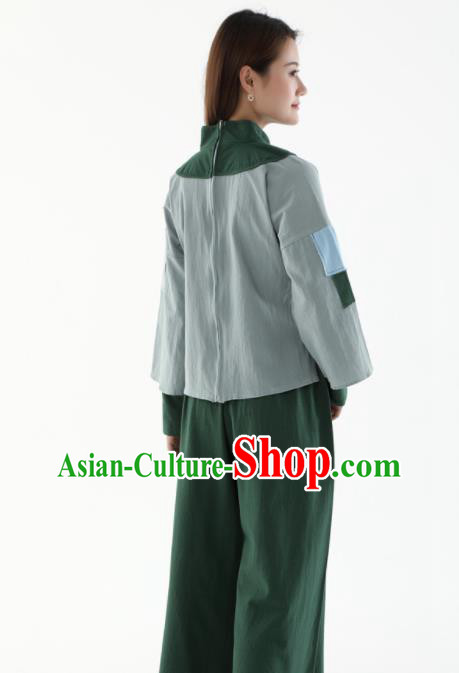 Chinese Cosplay Village Girl Green Outfit Ancient Poor Lady Garment Costumes Chinese Cosplay Village Girl Green Outfit Ancient Poor Lady Garment Costumes