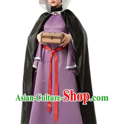 Top Dancing Party Purple Dress Cosplay Queen Garment Costumes