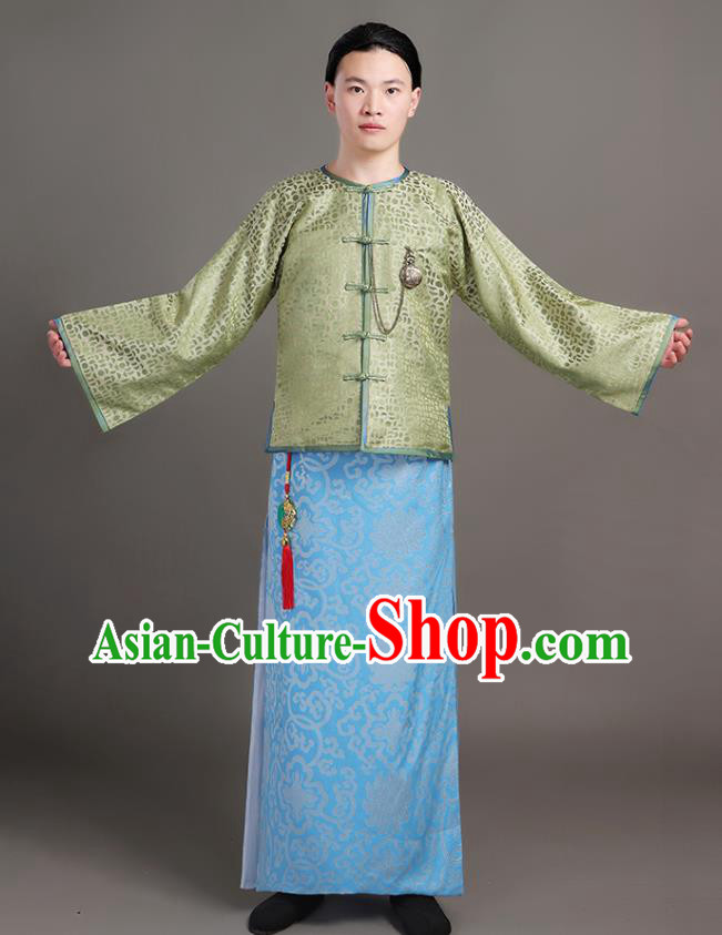 Chinese Qing Dynasty Rich Man Garments Ancient Landlord Clothing Traditional Costumes Chinese Qing Dynasty Rich Man Garments Ancient Landlord Clothing Traditional Costumes