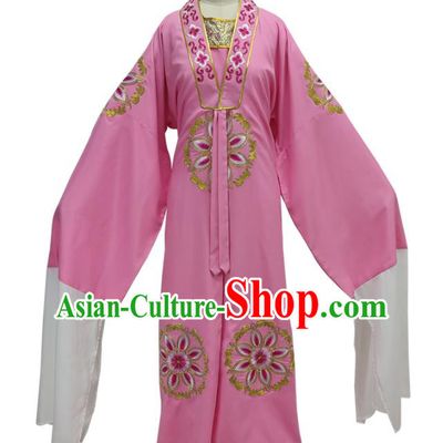 Chinese Ancient Woman Pink Cape Shaoxing Opera Meng Lijun Clothing Peking Opera Actress Garment Costume