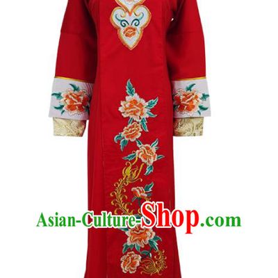 Chinese Peking Opera Hua Tan Garment Costume Ancient Empress Red Dress Shaoxing Opera Princess Clothing