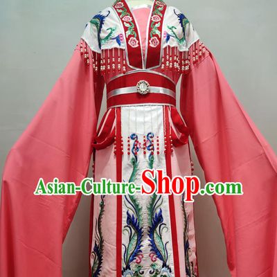 Chinese Ancient Empress Dress Shaoxing Opera Imperial Consort Clothing Peking Opera Hua Tan Garment Costume