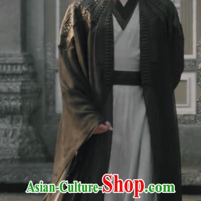 Chinese TV Series Ancient Love Poetry Bai Xuan Black Suit Ancient King Garment Costumes Swordsman Clothing