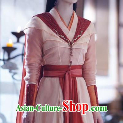 Chinese TV Series Ancient Love Poetry Feng Ran Dress Apparels Ancient Phoenix Fairy Garment Costume Swordswoman Clothing