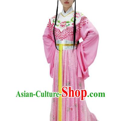 Chinese Beijing Opera Diva Pink Dress Shaoxing Opera Princess Clothing Ancient Fairy Costume