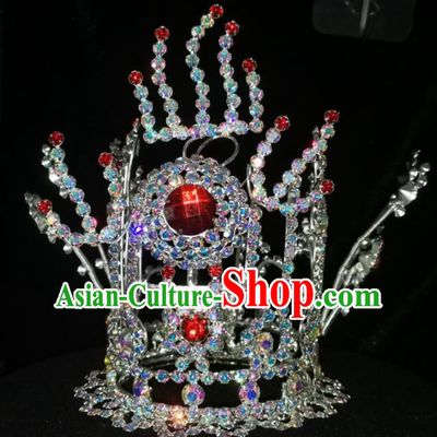 Chinese Peking Opera Hair Jewelry Opera Headpiece Dream of the Red Chamber Jia Baoyu Hair Crown