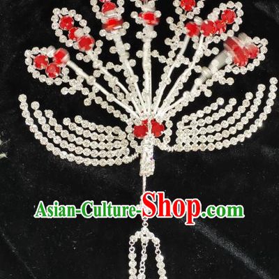 Chinese Beijing Opera Actress Headpiece Ancient Empress Phoenix Hair Pin Peking Opera Hua Tan Hair Jewelry