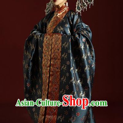 Chinese Historical Costumes Ancient Empress Garment Traditional Ming Dynasty Royal Queen Official Clothing