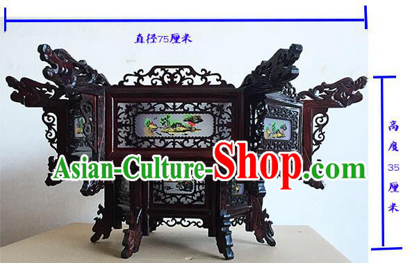 Chinese Landscape Painting Palace Lantern Handmade Rosewood Lantern Traditional Ceiling Lamp Chinese Landscape Painting Palace Lantern Handmade Rosewood Lantern Traditional Ceiling Lamp