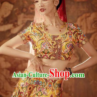 Chinese Western Regions Lou Lan Princess Clothing Ancient Dance Beauty Dress Costume