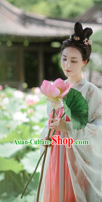 Chinese Ancient Palace Infanta Garment Costumes Tang Dynasty Princess Clothing Traditional Pink Hanfu Dress Chinese Ancient Palace Infanta Garment Costumes Tang Dynasty Princess Clothing Traditional Pink Hanfu Dress