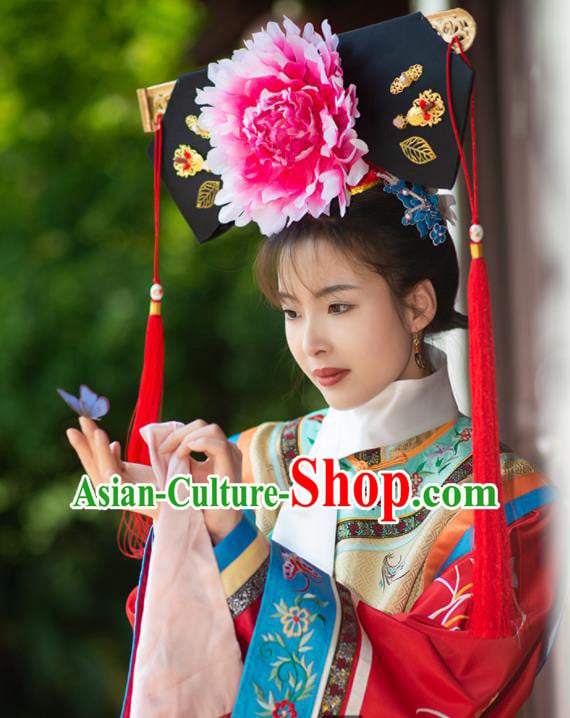 Chinese Traditional TV Series Dress Ancient Palace Infanta Garment Costumes Qing Dynasty Princess Clothing