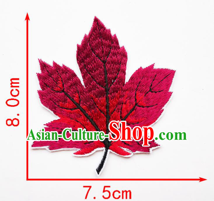 Top Embroidered Maple Leaf Patch Garment Accessories Top Embroidered Maple Leaf Patch Garment Accessories