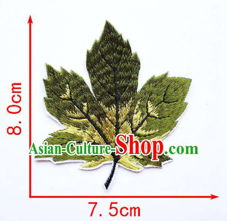 Top Embroidered Maple Leaf Patch Garment Accessories Top Embroidered Maple Leaf Patch Garment Accessories