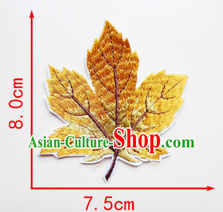 Top Embroidered Maple Leaf Patch Garment Accessories Top Embroidered Maple Leaf Patch Garment Accessories