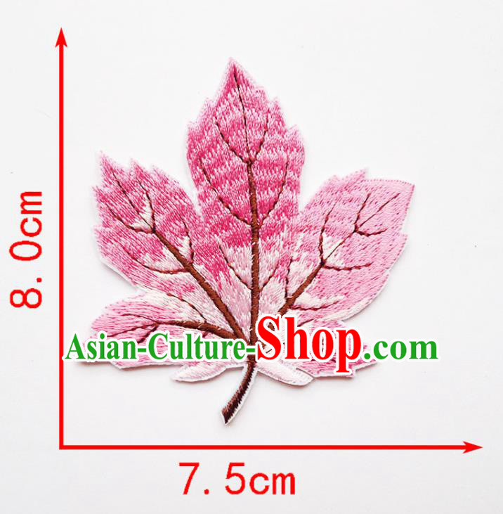 Top Embroidered Maple Leaf Patch Garment Accessories Top Embroidered Maple Leaf Patch Garment Accessories