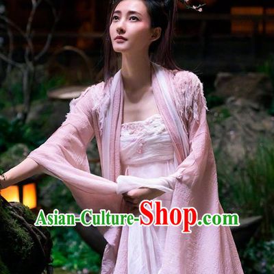 Chinese Fantasy Film The Yinyang Master Replica Costume Ancient Peach Blossom Fairy Pink Dress