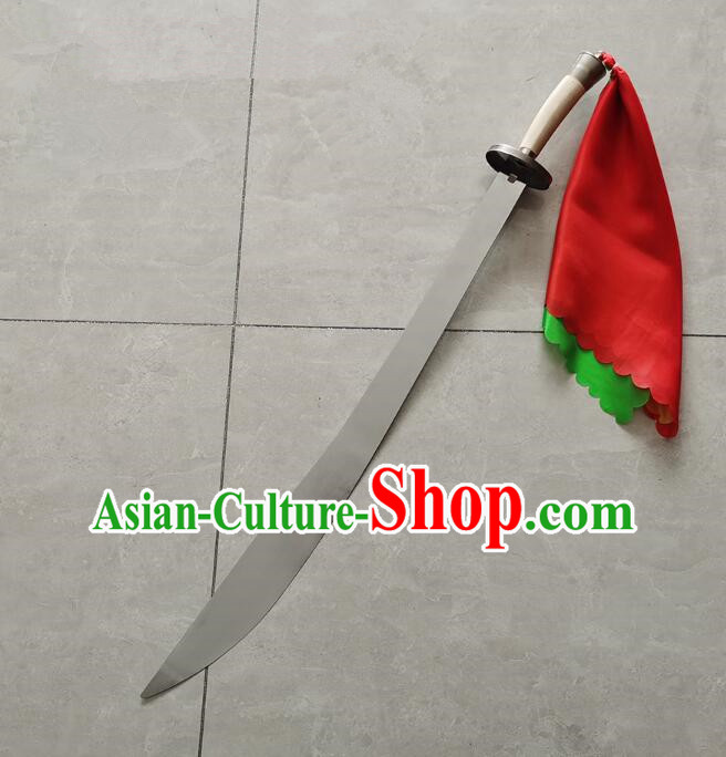 Top Handmade Wushu Blade Tai Chi Broadsword Performance Chinese Stainless Steel Blade Top Handmade Wushu Blade Tai Chi Broadsword Performance Chinese Stainless Steel Blade