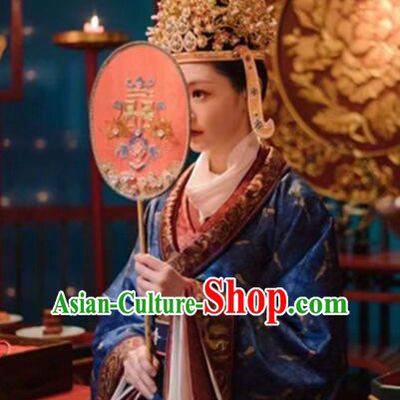 Chinese Tang Dynasty Costumes Ancient Bride and Groom Garments Feng Qi Luo Yang Wedding Clothing for Women for Men