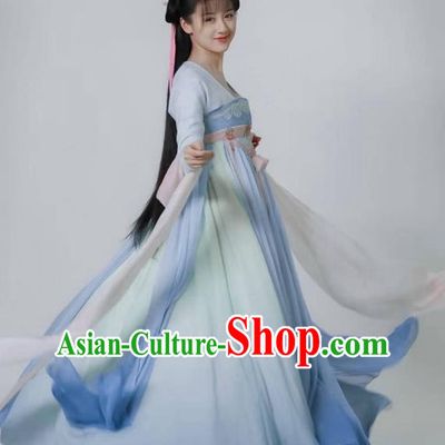 Chinese TV Series Love and Redemption Swordswoman Chu Xuan Ji Costume Ancient Fairy Clothing Traditional Wuxia Heroine Garments