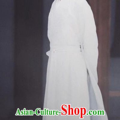 Chinese Ancient Young Knight Clothing Wuxia Swordsman White Garment TV Series Love and Redemption Replica Costumes