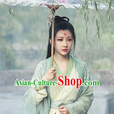 Romance Film Mermaid Bound Chinese Ancient Fairy Dress Young Swordswoman Hong Xiao Garment Costume