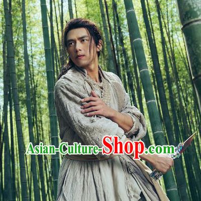 Chinese Romance Movie Soul Snatcher Bai Shi San Clothing Traditional Garment Ancient Swordsman Costume