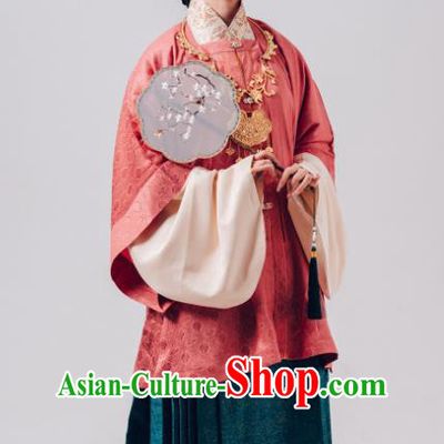 Chinese Ancient Countess Hanfu Clothing Ming Dynasty Noble Woman Historical Costume Eight Famous Beauties of Qinhuai River - Gu Heng Bo