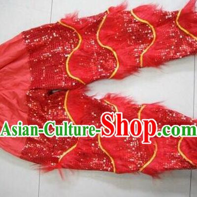 Red Chinese Lion Dance Pants