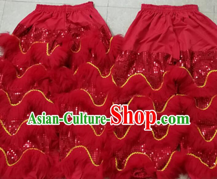 Red Chinese Lion Dance Pants Red Chinese Lion Dance Pants