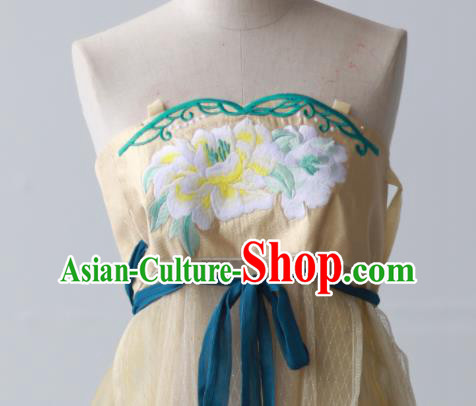 Chinese Ancient Palace Beauty Clothing Tang Dynasty Princess Garment Costumes Traditional Green Hanfu Dresses Chinese Ancient Palace Beauty Clothing Tang Dynasty Princess Garment Costumes Traditional Green Hanfu Dresses