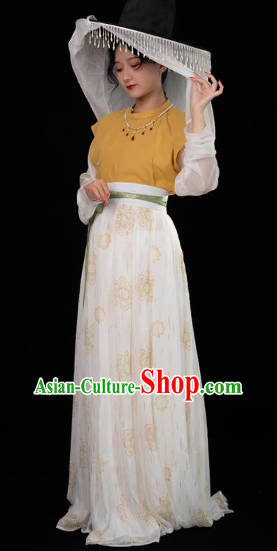 Chinese Traditional Hanfu Dresses Ancient Court Lady Clothing Tang Dynasty Princess Garment Costumes Chinese Traditional Hanfu Dresses Ancient Court Lady Clothing Tang Dynasty Princess Garment Costumes