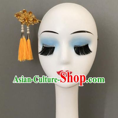 Chinese Chaoxian Minority Dance Tassel Headwear Korean Nationality Woman Hair Jewelry Ethnic Stage Performance Hairpin