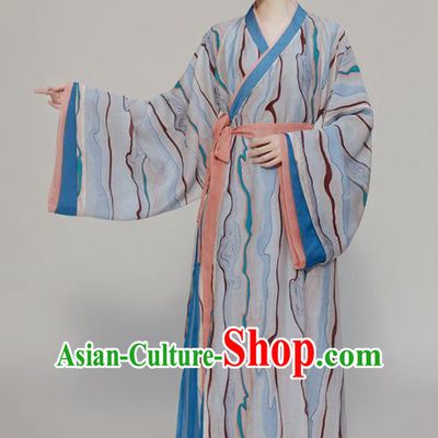 Chinese Traditional Garment Costumes Ancient Young Lady Clothing Han Dynasty Civilian Woman Hanfu Dress