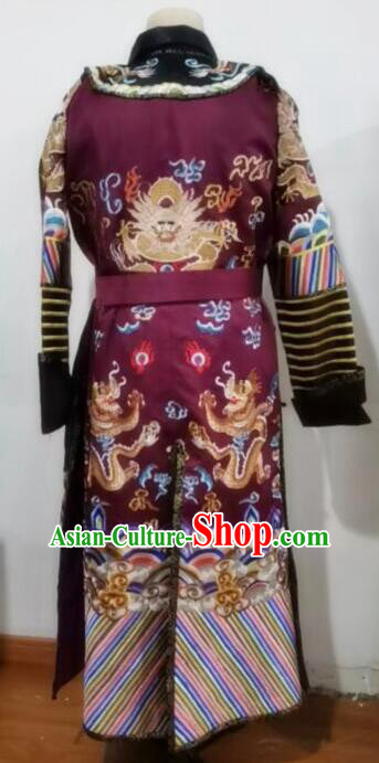 Chinese Ancient Eunuch Outfit Qing Dynasty Embroidered Official Garment Costumes Complete Set Chinese Ancient Eunuch Outfit Qing Dynasty Embroidered Official Garment Costumes Complete Set