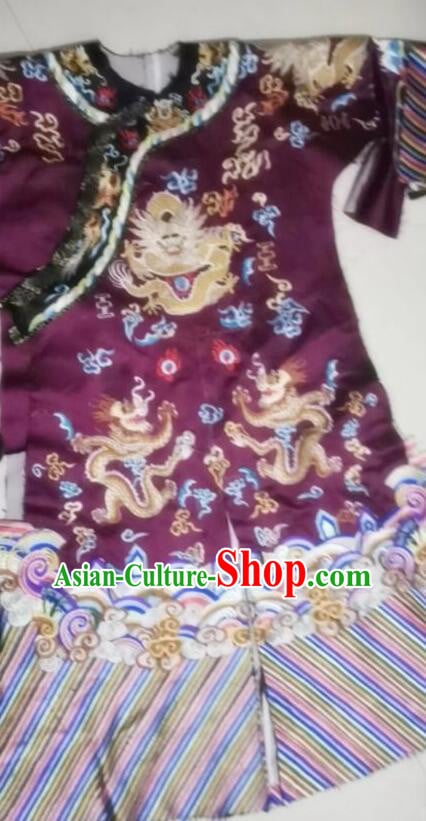 Chinese Ancient Eunuch Outfit Qing Dynasty Embroidered Official Garment Costumes Complete Set Chinese Ancient Eunuch Outfit Qing Dynasty Embroidered Official Garment Costumes Complete Set