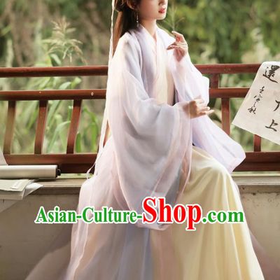 Chinese Jin Dynasty Princess Costume Ancient Swordswoman Clothing Traditional Hanfu Dress
