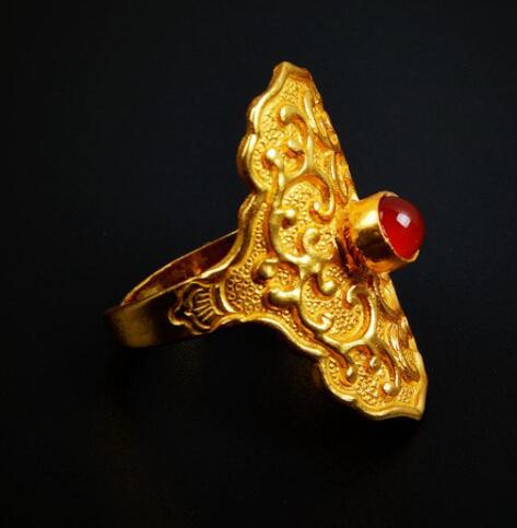 China Tang Dynasty Jewelry Ancient Princess Agate Ring Handmade Circlet for Women China Tang Dynasty Jewelry Ancient Princess Agate Ring Handmade Circlet for Women