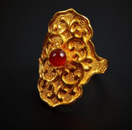 China Tang Dynasty Jewelry Ancient Princess Agate Ring Handmade Circlet for Women China Tang Dynasty Jewelry Ancient Princess Agate Ring Handmade Circlet for Women