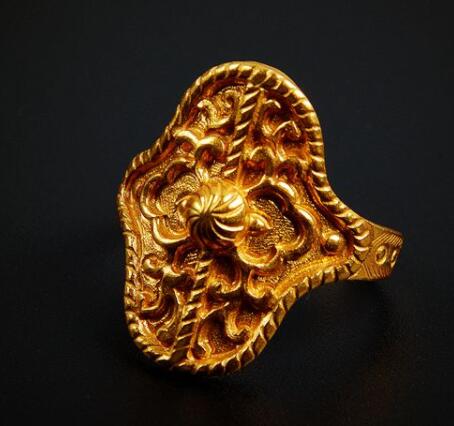 China Handmade Golden Circlet Tang Dynasty Jewelry Ancient Princess Ring China Handmade Golden Circlet Tang Dynasty Jewelry Ancient Princess Ring
