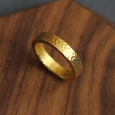 China Ancient Princess Ring Handmade 999 Gold Circlet Tang Dynasty Jewelry
