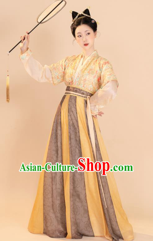 Chinese Tang Dynasty Palace Beauty Garment Costumes Ancient Fairy Clothing Traditional Hanfu Dresses Chinese Tang Dynasty Palace Beauty Garment Costumes Ancient Fairy Clothing Traditional Hanfu Dresses