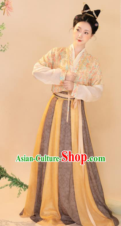 Chinese Tang Dynasty Palace Beauty Garment Costumes Ancient Fairy Clothing Traditional Hanfu Dresses Chinese Tang Dynasty Palace Beauty Garment Costumes Ancient Fairy Clothing Traditional Hanfu Dresses